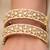 Gold plated kundan bangles