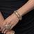 Gold plated kundan bangles