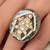 Gold plated kundan ring