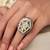 Gold plated kundan ring