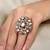 Gold plated kundan ring