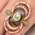 Gold plated kundan multicolor ring