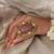 Gold plated kundan multicolor ring