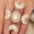Gold plated kundan pink stone ring
