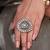 Gold plated kundan ring