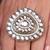 Gold plated kundan ring