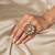 Gold plated kundan ring