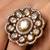 Gold plated kundan ring