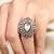 Gold plated kundan ring