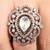 Gold plated kundan ring