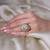 Gold plated kundan ring
