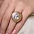 Gold plated kundan ring