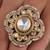 Gold plated kundan ring