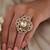 Gold plated kundan ring