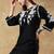 Black embroidered Chikankari co-ord set