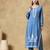 Sky blue embroidered chanderi Kurta sets