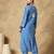 Sky blue embroidered chanderi Kurta sets