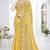 Musturd color resham sequence codding work crunchy silk saree with blouse