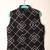 Black embroidered viscose kurta bandi set for boys