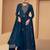 FIROZI EMBROIDERED SEQUINED WORK GEORGETTE FABRIC PARTY LEHENGA CHOLI DUPATTA WITH SHRUG.