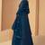 FIROZI EMBROIDERED SEQUINED WORK GEORGETTE FABRIC PARTY LEHENGA CHOLI DUPATTA WITH SHRUG.