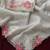 White crush silk Blend saree with all over embroidery design and cut work design
