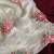White crush silk Blend saree with all over embroidery design and cut work design