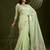 sea green tissue linen silk zari woven designer saree with blouse