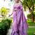 purple handloom raw silk weaving designer saree with blouse