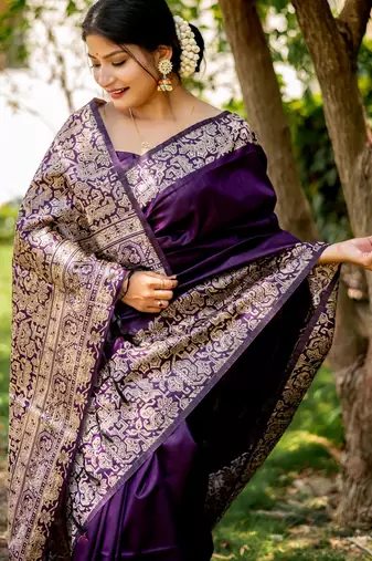 wine handloom raw silk weaving designer saree with blouse