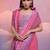 pink handloom raw silk weaving designer saree with blouse