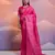 rani pink handloom raw silk weaving designer saree with blouse