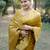 mustard handloom raw silk weaving designer saree with blouse
