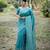 firozi handloom raw silk weaving designer saree with blouse