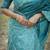 firozi handloom raw silk weaving designer saree with blouse