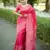 pink handloom raw silk weaving designer saree with blouse