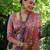 black soft tussar silk kalamkari printed designer saree with blouse