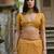 mustard soft kalyani silk zari woven designer saree with blouse