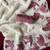 White crushed fabric saree with beautiful applique pattern panel of bird design 