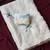 White crush fabric saree with Lucknowi embraided border with butterfly embroidery