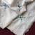 White crush fabric saree with Lucknowi embraided border with butterfly embroidery
