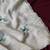 White crush fabric saree with Lucknowi embraided border with butterfly embroidery