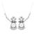Traditional mirror work earring with ear chain for women (e3387ox)
