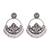 Traditional silver oxidised dangle earrings for women (e3390ox)
