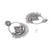 Traditional silver oxidised dangle earrings for women (e3390ox)