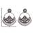 Traditional silver oxidised dangle earrings for women (e3390ox)