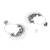Traditional silver oxidised dangle earrings for women (e3391ox)