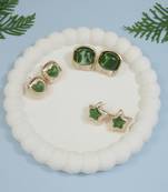 Latest stylish lightweight modern stud earrings combo set for women 