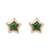 Latest stylish lightweight modern stud earrings combo set for women (green)