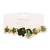 Latest stylish lightweight modern stud earrings combo set for women (green)